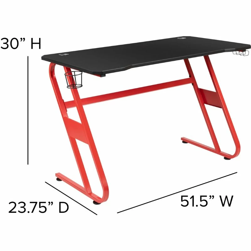 Best deal π Bowery Hill 2 Piece Z-Frame Gaming Desk Set In Red And Black β€οΈ 7 Best deal π Bowery Hill 2 Piece Z-Frame Gaming Desk Set In Red And Black β€οΈ - Image 7