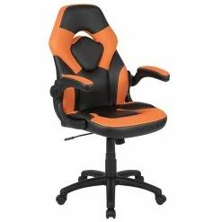Best reviews of ❤️ Bowery Hill 2 Piece Z-Frame Gaming Desk Set In Red And Orange ✔️ -Cheap Executive Store 2405104 12 L