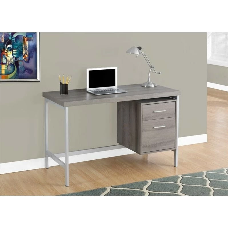 Best deal π₯° Pemberly Row 48" Metal Computer Desk In Dark Taupe 𧨠2 Best deal π₯° Pemberly Row 48" Metal Computer Desk In Dark Taupe 𧨠- Image 2