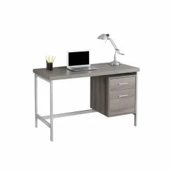 Best deal 🥰 Pemberly Row 48" Metal Computer Desk In Dark Taupe 🧨
