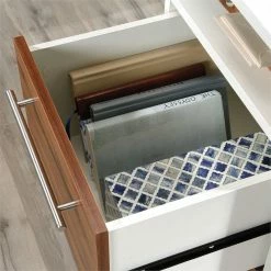 Flash Sale 🎉 Pemberly Row Engineered Wood L-Shaped Computer Desk In Pearl Oak/Blaze Acacia ✨ -Cheap Executive Store 2405337 11 L