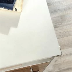 Flash Sale 🎉 Pemberly Row Engineered Wood L-Shaped Computer Desk In Pearl Oak/Blaze Acacia ✨ -Cheap Executive Store 2405337 5 L