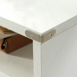 Flash Sale 🎉 Pemberly Row Engineered Wood L-Shaped Computer Desk In Pearl Oak/Blaze Acacia ✨ -Cheap Executive Store 2405337 6 L