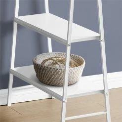 Buy ✨ Pemberly Row 3 Tier Wood Top Sawhorse Computer Desk In White 👍 -Cheap Executive Store 2405345 2 L