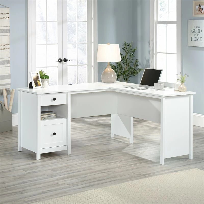 Best deal π Pemberly Row Wooden L Shaped Computer Desk In Soft White β 2 Best deal π Pemberly Row Wooden L Shaped Computer Desk In Soft White β - Image 2