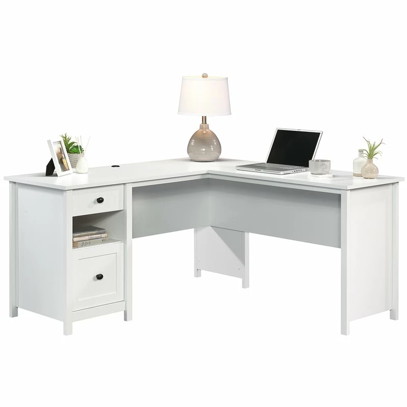 Best deal π Pemberly Row Wooden L Shaped Computer Desk In Soft White β 3 Best deal π Pemberly Row Wooden L Shaped Computer Desk In Soft White β - Image 3