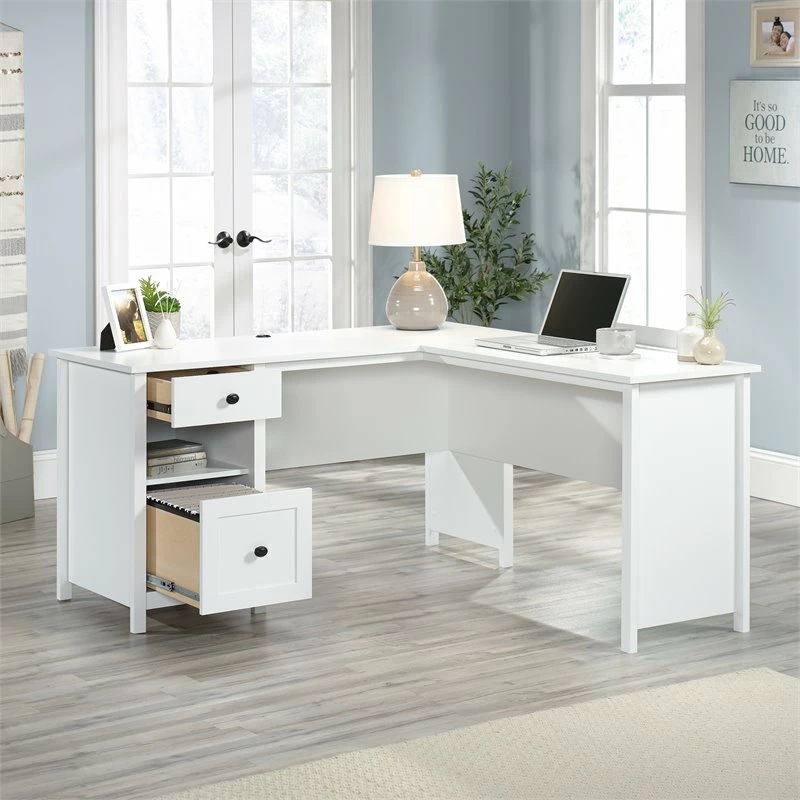 Best deal π Pemberly Row Wooden L Shaped Computer Desk In Soft White β 5 Best deal π Pemberly Row Wooden L Shaped Computer Desk In Soft White β - Image 5