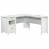 Best deal 🔔 Pemberly Row Wooden L Shaped Computer Desk In Soft White ⌛