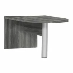 Discount 🛒 Scranton & Co 72" Freestanding Peninsula In Gray Steel 🎁