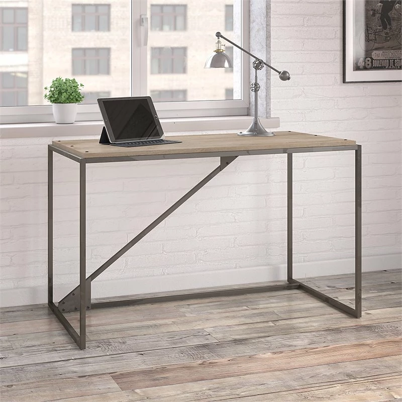 Wholesale ๐ Atlin Designs Traditional 50W Industrial Desk In Rustic Gray ๐ 2 Wholesale ๐ Atlin Designs Traditional 50W Industrial Desk In Rustic Gray ๐ - Image 2