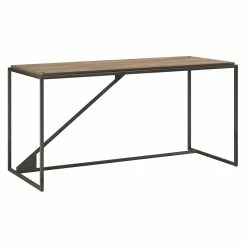 Hot Sale 🛒 Atlin Designs Traditional 62W Industrial Desk In Rustic Gray ⌛ -Cheap Executive Store 2406223 4 L