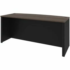 Brand new ✔️ Atlin Designs Bowfront Writing Desk In Antigua And Black ⭐