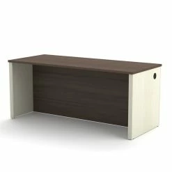 Promo 👏 Atlin Designs Executive Desk In White Chocolate And Antigua ❤️