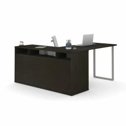 Wholesale 🔔 Atlin Designs 60" L-Shaped Desk In Deep Gray 🔥 -Cheap Executive Store 2406489 4 L