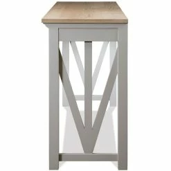 Brand new 😍 Riverside Furniture Osborne 36" Wood Nesting Computer Desk In Timeless Oak /Gray 🛒 -Cheap Executive Store 2417153 2 L