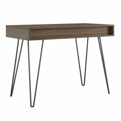 Wholesale ✨ Pemberly Row Mid-Centruy Computer Desk With Storage In Walnut 🤩 -Cheap Executive Store 2423530 5 L