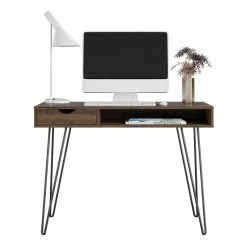 Wholesale ✨ Pemberly Row Mid-Centruy Computer Desk With Storage In Walnut 🤩 -Cheap Executive Store 2423530 7 L