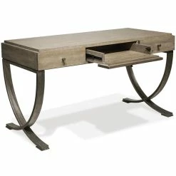 Cheapest ✨ Bowery Hill Contemporary Computer Desk In Natural And Black 🌟 -Cheap Executive Store 2438351 13 L