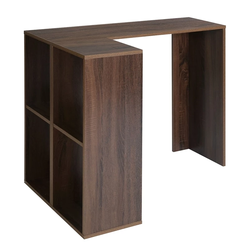 Best deal ❤️ CRO Decor L-Shaped & Corner Desk In Brown Wood 😍 4 Best deal ❤️ CRO Decor L-Shaped & Corner Desk In Brown Wood 😍 - Image 4
