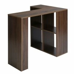 Best deal ❤️ CRO Decor L-Shaped & Corner Desk In Brown Wood 😍 16 Best deal ❤️ CRO Decor L-Shaped & Corner Desk In Brown Wood 😍 -Cheap Executive Store 2438810 7 L