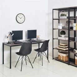 Wholesale 🎉 Klair Living Harry 63" Contemporary Wood And Metal Computer Desk In Black/Gray 🤩 6 Wholesale 🎉 Klair Living Harry 63" Contemporary Wood And Metal Computer Desk In Black/Gray 🤩 -Cheap Executive Store 2443580 2 L