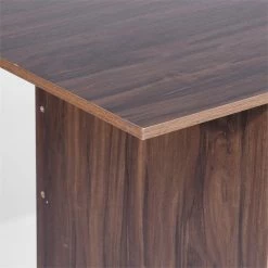 Buy 😉 FurnitureR Midtown Engineered Wood Computer Desk With Rolling Shelf In Espresso 💯 -Cheap Executive Store 2445520 3 L