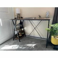 Best deal π FurnitureR Maddie Modern Engineered Wood Computer Desk With Shelves In Brown π₯° 12 Best deal π FurnitureR Maddie Modern Engineered Wood Computer Desk With Shelves In Brown π₯° -Cheap Executive Store 2445526 4 L