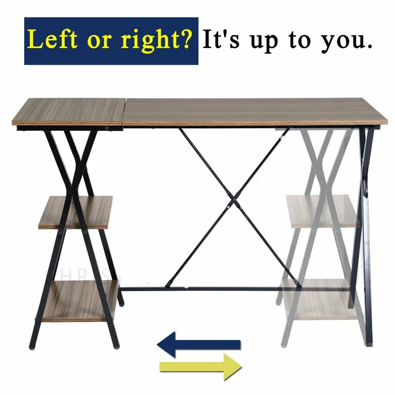 Best deal π FurnitureR Maddie Modern Engineered Wood Computer Desk With Shelves In Brown π₯° 8 Best deal π FurnitureR Maddie Modern Engineered Wood Computer Desk With Shelves In Brown π₯° - Image 8