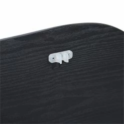 Best Sale 🎁 FurnitureR Geriude Oval Modern Engineered Wood Foldable Computer Table In Black 💯 -Cheap Executive Store 2445539 4 L