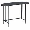 Best Sale 🎁 FurnitureR Geriude Oval Modern Engineered Wood Foldable Computer Table In Black 💯