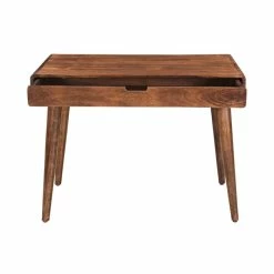 Cheap 🎁 Coast To Coast Imports Campo Warm Brown Wood Writing Desk With Golden Tones 🥰 -Cheap Executive Store 2445659 3 L