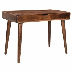 Best reviews of 🌟 Treasure Trove Campo Warm Brown Wood Writing Desk With Golden Tones ❤️