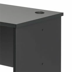 Budget 😍 Pemberly Row Transitional L-Shaped Computer Desk In Black ⌛ -Cheap Executive Store 2452094 6 L