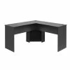 Budget 😍 Pemberly Row Transitional L-Shaped Computer Desk In Black ⌛