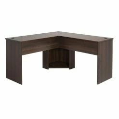 Flash Sale ⭐ Pemberly Row Transitional L-Shaped Computer Desk In Espresso 🔔