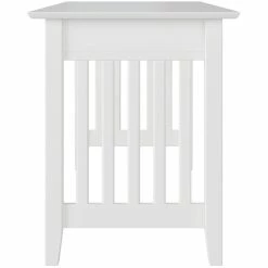 Promo 💯 Pemberly Row Contemporary Solid Wood Writing Desk In White 🎁 -Cheap Executive Store 2452252 3 L