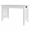 Top 10 ✨ Pemberly Row Contemporary Solid Wood Charger Writing Desk In White ✔️