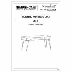 Flash Sale ⭐ Urbanpro Industrial Solid Mango Wood Industrial 60 " Desk In Natural 🎉 -Cheap Executive Store 2452664 6 L