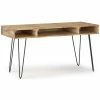 Flash Sale ⭐ Urbanpro Industrial Solid Mango Wood Industrial 60 " Desk In Natural 🎉