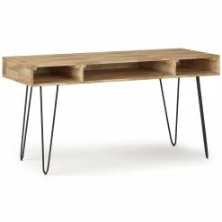Flash Sale ⭐ Urbanpro Industrial Solid Mango Wood Industrial 60 " Desk In Natural 🎉
