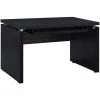 New ⌛ Benzara 47 Inch Wooden Computer Desk With Keyboard Tray In Black 😀