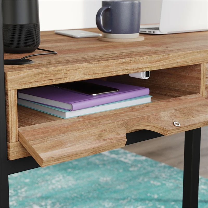 Budget π Sauder Manhattan Gate Engineered Wood L-Shaped Desk In Sindoori Mango/Black π€© 12 Budget π Sauder Manhattan Gate Engineered Wood L-Shaped Desk In Sindoori Mango/Black π€© - Image 12