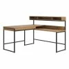 Budget 🔔 Sauder Manhattan Gate Engineered Wood L-Shaped Desk In Sindoori Mango/Black 🤩