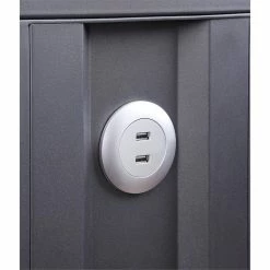 Outlet 🔔 Bowery Hill Contemporary Metal Desk In Gunmetal Gray 👏 8 Outlet 🔔 Bowery Hill Contemporary Metal Desk In Gunmetal Gray 👏 -Cheap Executive Store 2469408 3 L