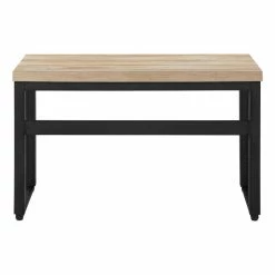 Best Pirce 🥰 Monarch Specialties 48"W Adj Height Computer Desk In Natural And Black Metal 🧨 -Cheap Executive Store 2470079 6 L
