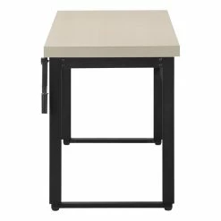 Best Sale 🛒 Monarch Specialties 48"W Adj Height Computer Desk In Modern Taupe And Black ❤️ -Cheap Executive Store 2470080 5 L