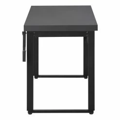 Promo 😍 Monarch Specialties 48"W Adj Height Computer Desk In Modern Grey And Black 👏 -Cheap Executive Store 2470081 5 L