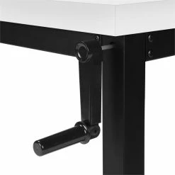 Outlet 👍 Monarch Specialties 48"W Adj Height Computer Desk In White And Black Metal 🎁 -Cheap Executive Store 2470082 7 L