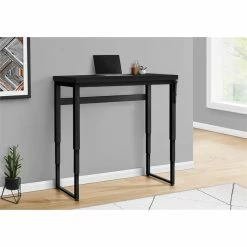 Top 10 🎉 Monarch Specialties 48"W Adj Height Computer Desk In Black And Black Metal 🌟 -Cheap Executive Store 2470083 3 L