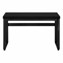Top 10 🎉 Monarch Specialties 48"W Adj Height Computer Desk In Black And Black Metal 🌟 -Cheap Executive Store 2470083 4 L